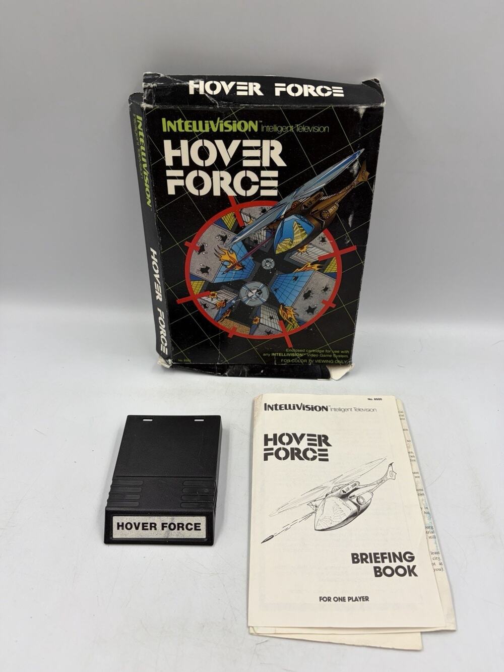 Vintage 1986 Intellivision INTV Hover Force Game Cartridge Box And Manual !!